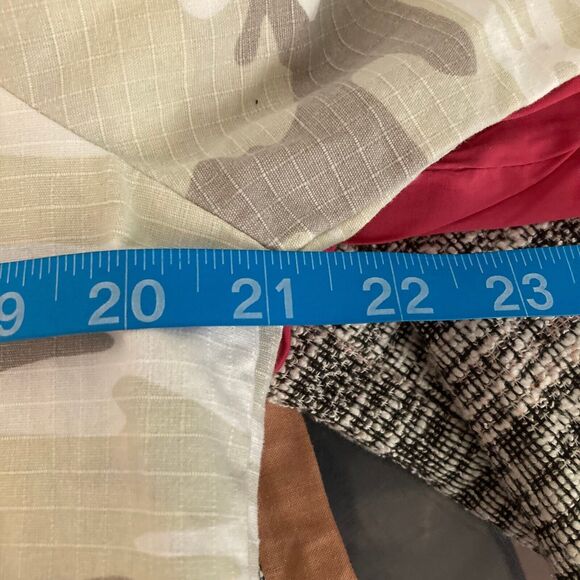 Sanctuary Shirt Jacket Womens Sz L Beige Camo Print Over Size Collared Button Up - Picture 7 of 9